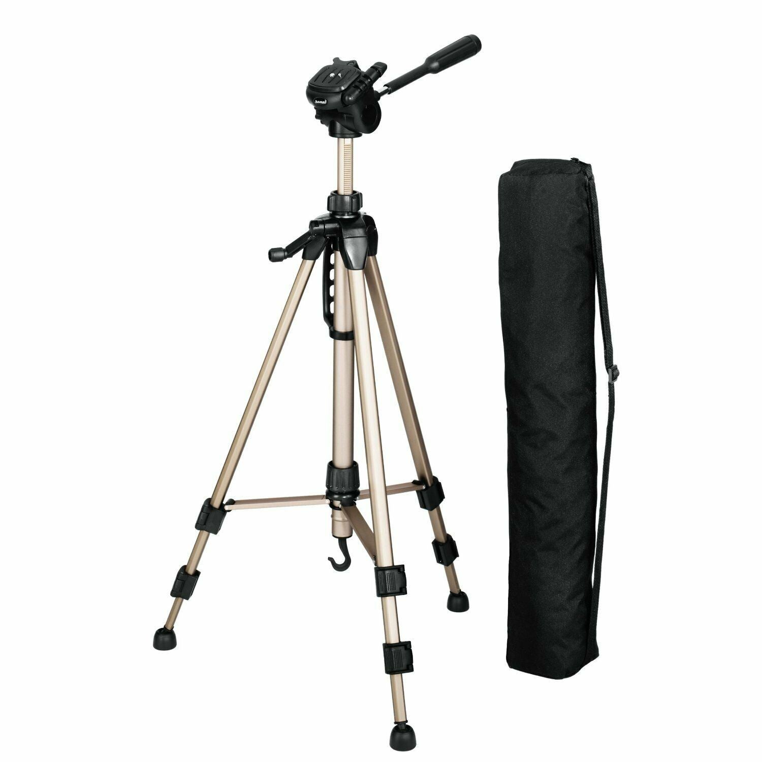 Hama Star 61 Camera Tripod incl. Carrying Bag | up to 153cm, Black