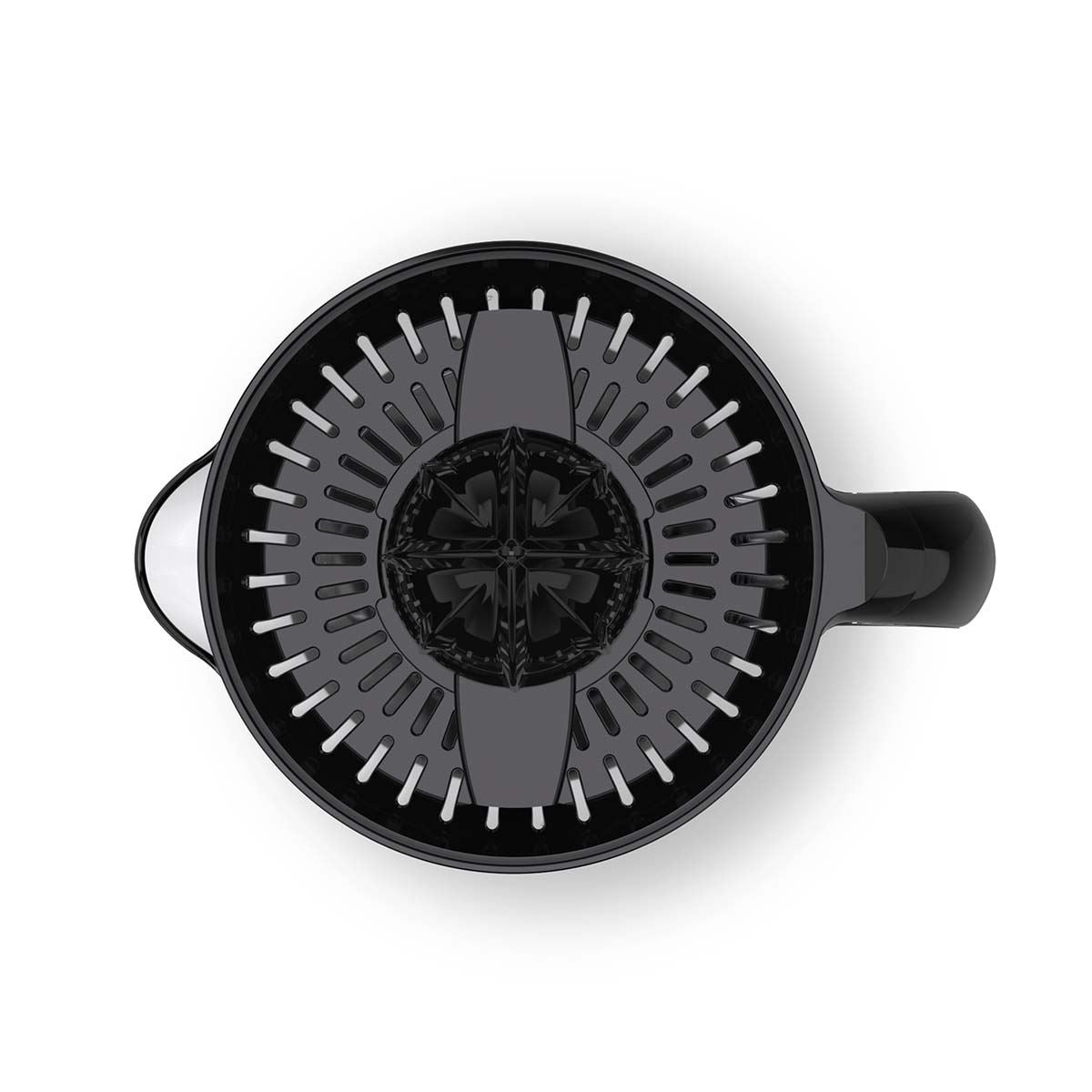 MELISSA 0.7L Electric Citrus Press Juicer Squeezer, 40W Motor, with Bi-Directional Twist, 2 x Interchangeable Cones, and Easy Pour Spout, for Lemon Grapefruit Orange Lime Juice Extractor - Black