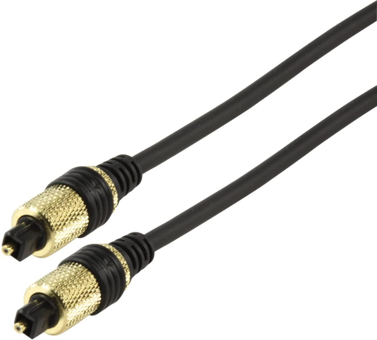 Ex-Pro Optical Audio Cable | TosLink Male | TosLink Male | 5.00 m | Round | Metal | Black
