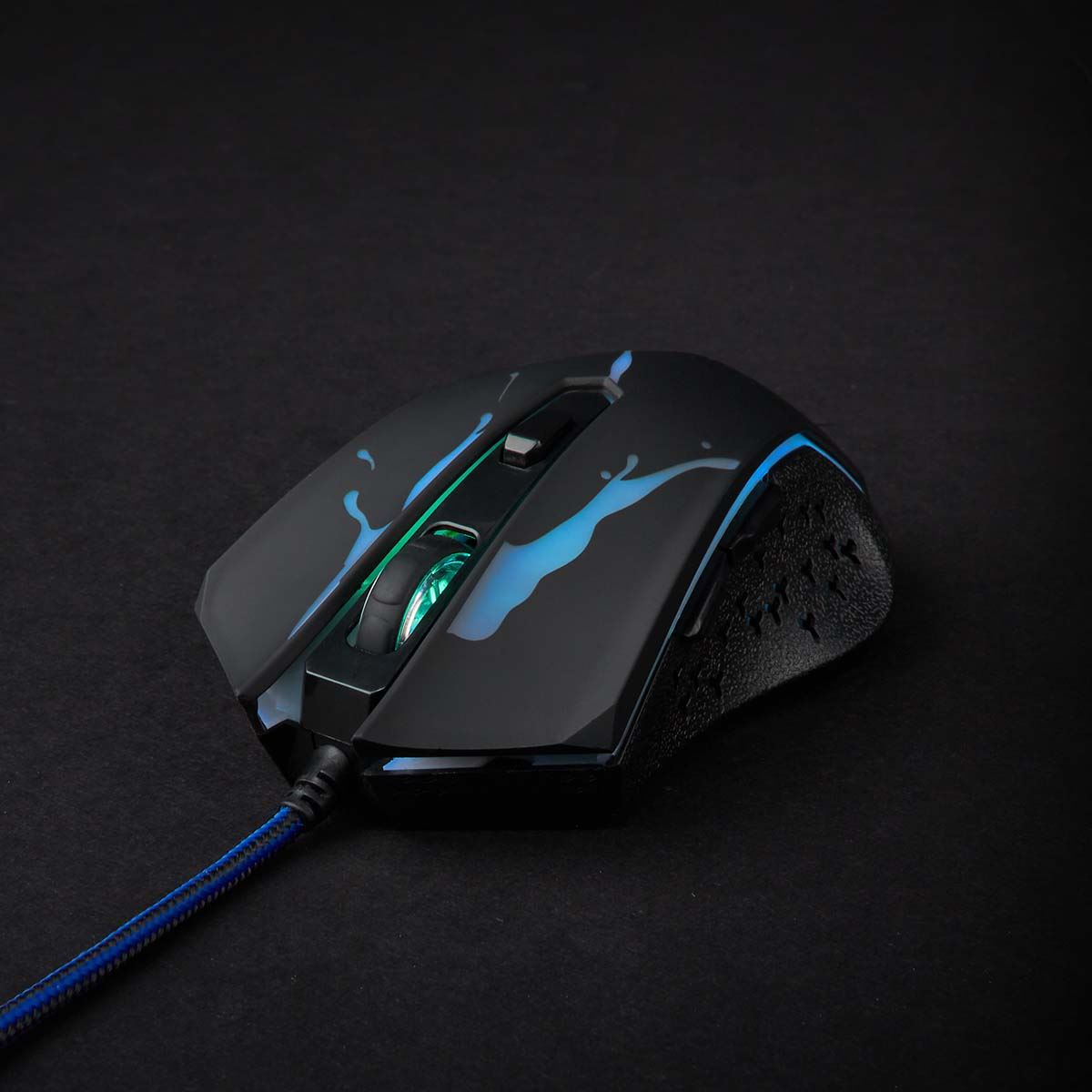 Nedis Gaming Mouse | Wired | 1200 / 1800 / 2400 / 3600 dpi | Adjustable DPI | Number of buttons: 6 | Programmable buttons | Right-Handed | 1.50 m | LED