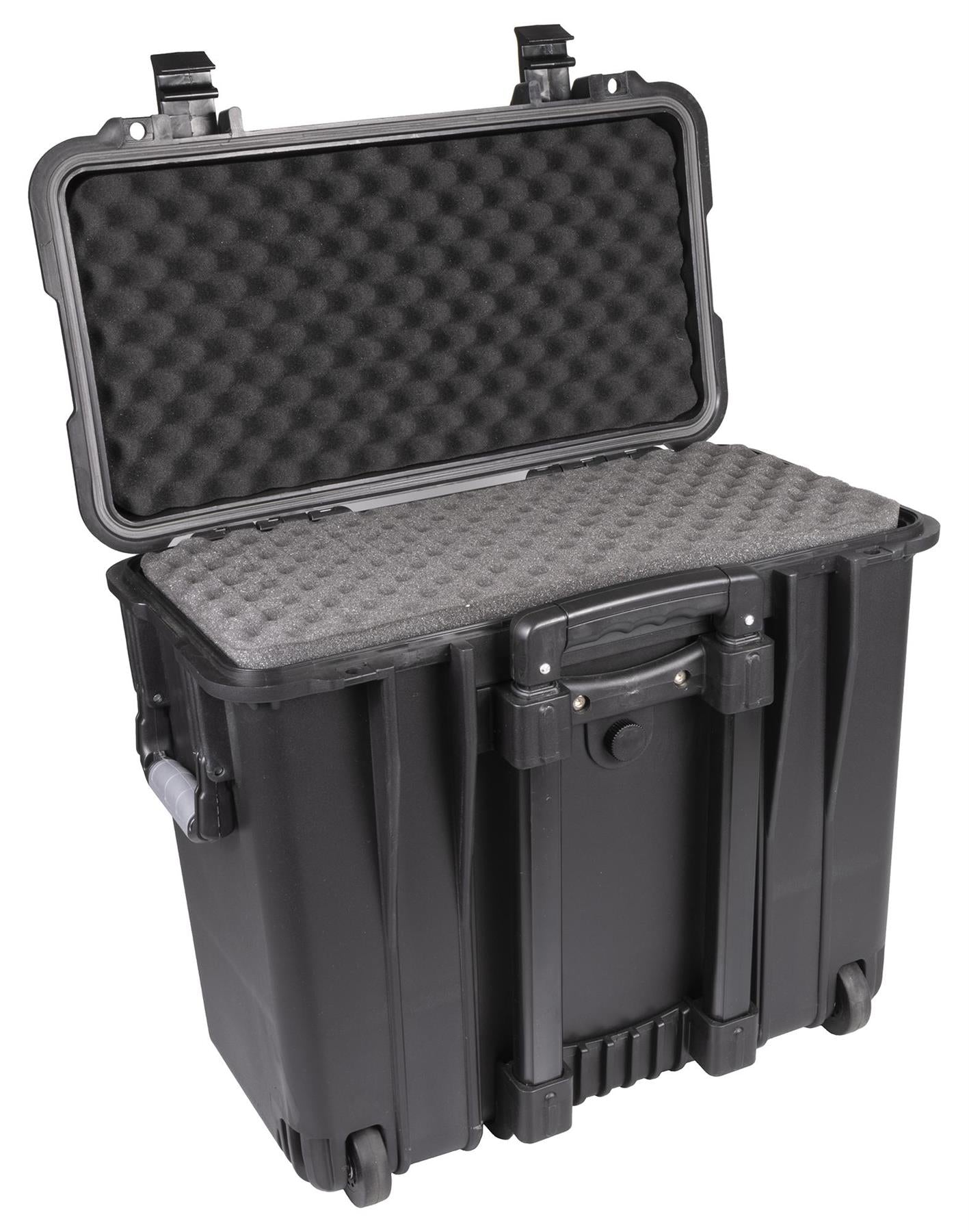 Waterproof Travel Flight Dry Box Hard Carry Case on Wheels Foam Tool Camera Storage Box Protective Black 460mm x 500mm x 305mm -