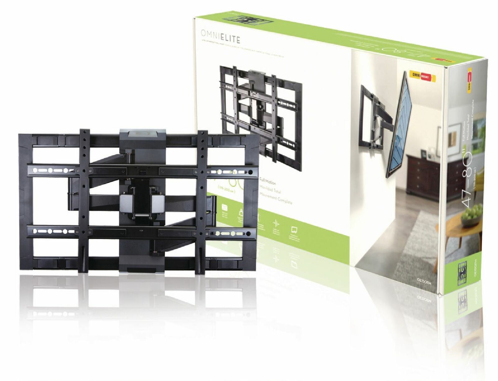Omnimount TV Wall Mount Bracket Full Motion 47 - 80 " 68 kg