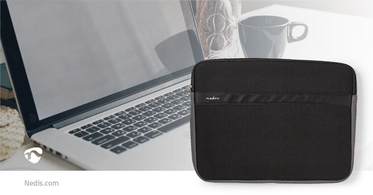 Nedis Notebook Sleeve | 15 - 16 " | Neoprene | Anthracite / Black | 22 mm | 277 mm | 380 mm