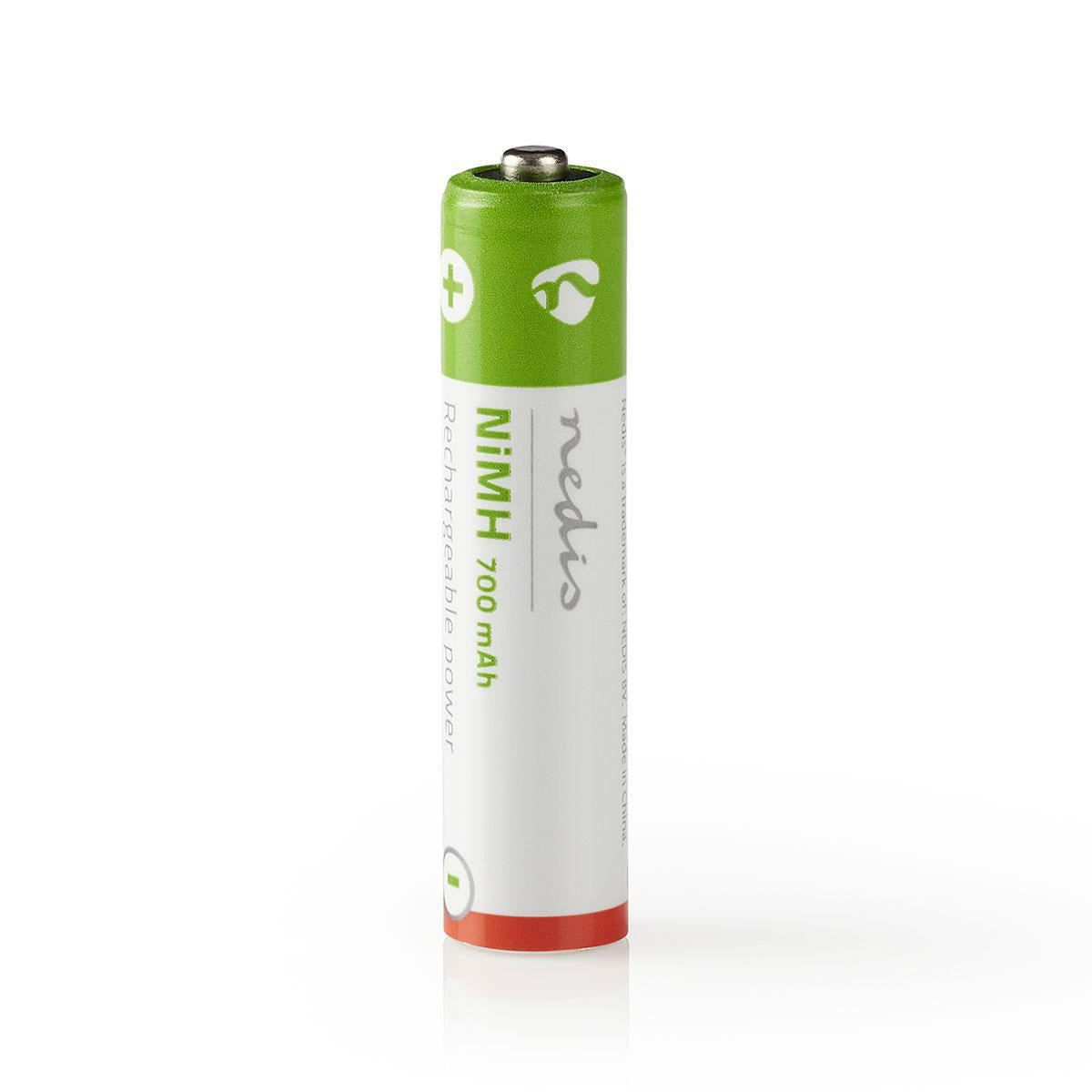 Nedis AAA Rechargeable NiMH Battery | 1.2 V DC | 700 mAh | Precharged | 4-Pack