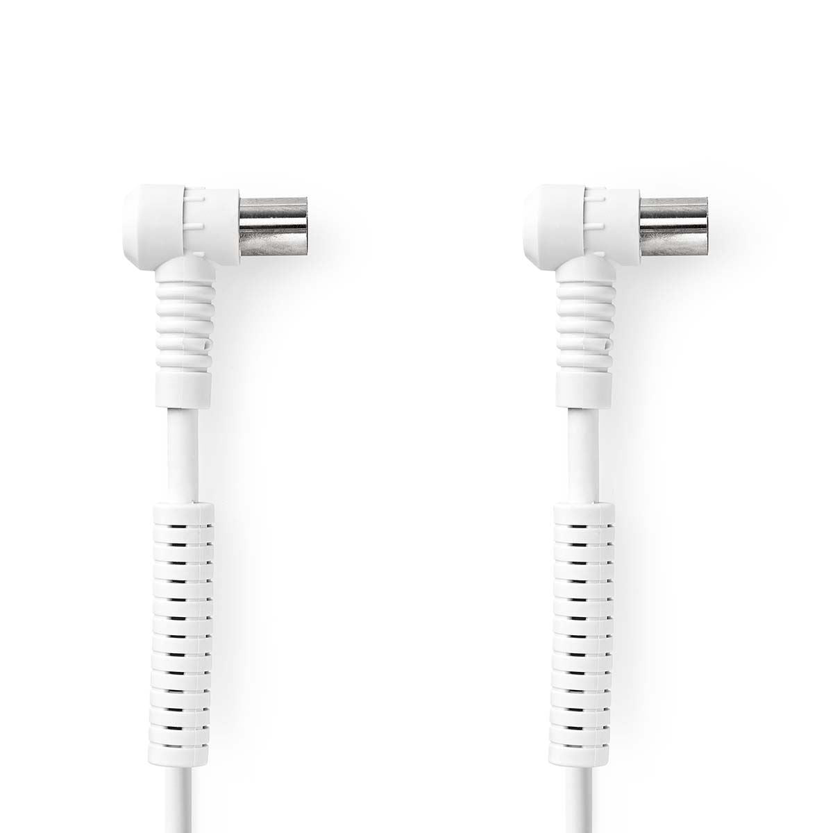 Nedis Coax Cable | IEC (Coax) Male | IEC (Coax) Female | Nickel Plated | 120 dB | 75 Ohm | Quad Shielded | 10.0 m | Round | PVC | White | Label