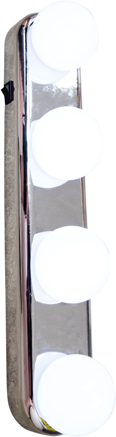 Battery Powered Portable 4 LED Bulb Lights Ideal for Vanity, Mirror, Bathroom, Kitchen or Cupboards