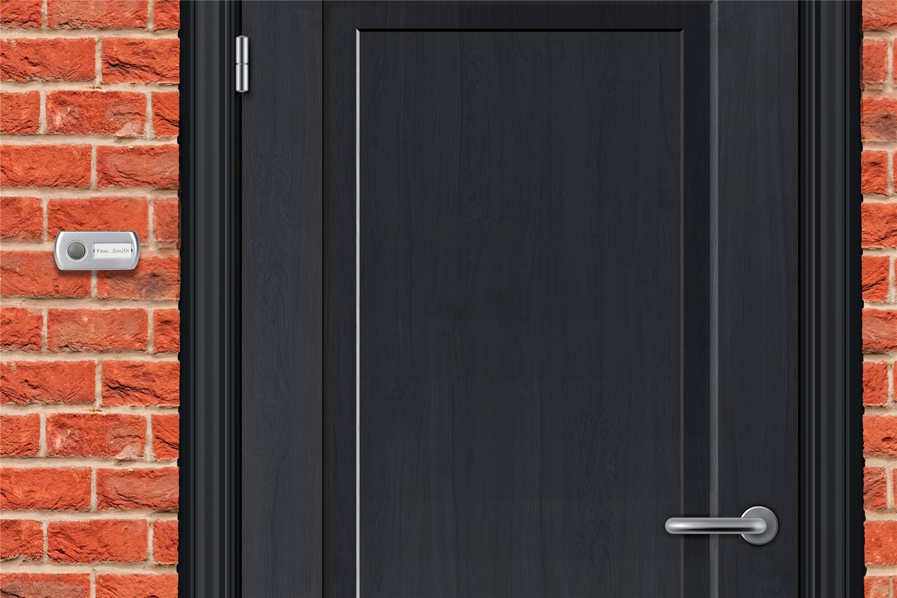 Alecto Wireless Doorbell, Splash-Proof IP44, 30m Long Wireless Range, 36 Chimes, Battery Powered, Volume Adjustable Door Bells Wireless Cordless (Black/Silver)