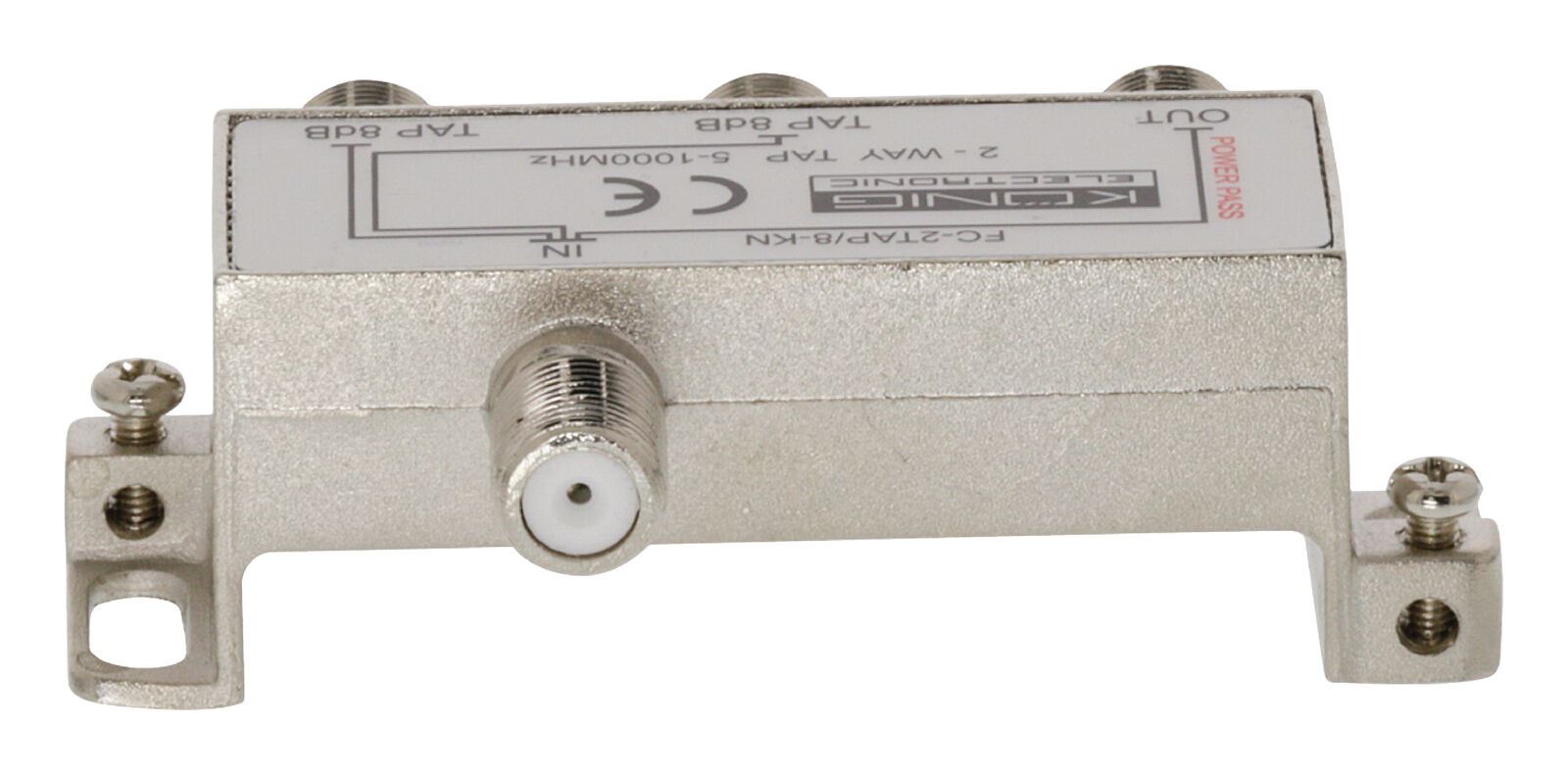 Konig FC-2TAP/8-KN CATV Splitter 8 dB / 5-1000 MHz - 2 Outputs
