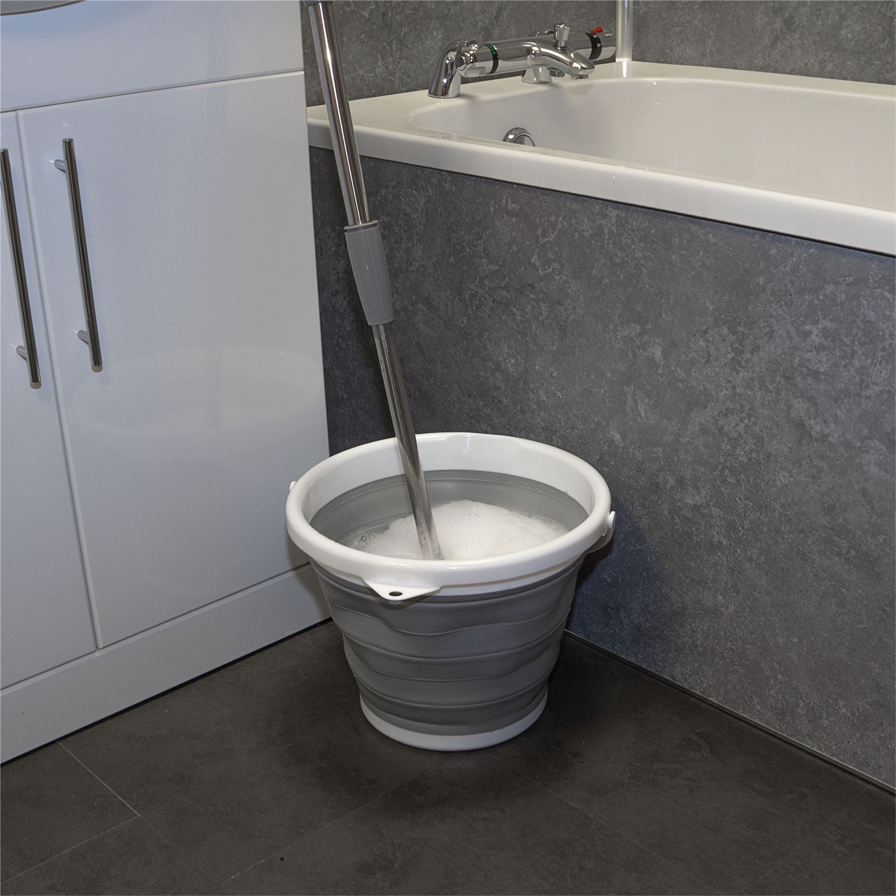 10L Collapsible Folding Silicon Plastic Bucked, Ideal for Kitchen, Caravan, Camping