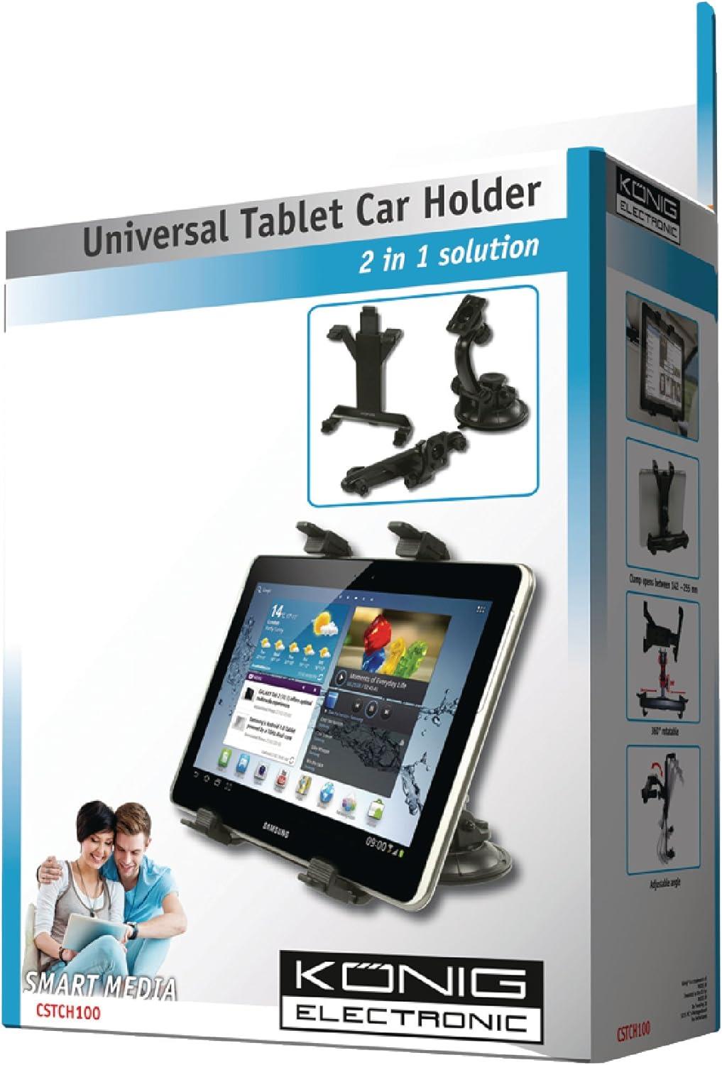 Nedis Tablet Car Mount | | up to 12" | Window & Headrest