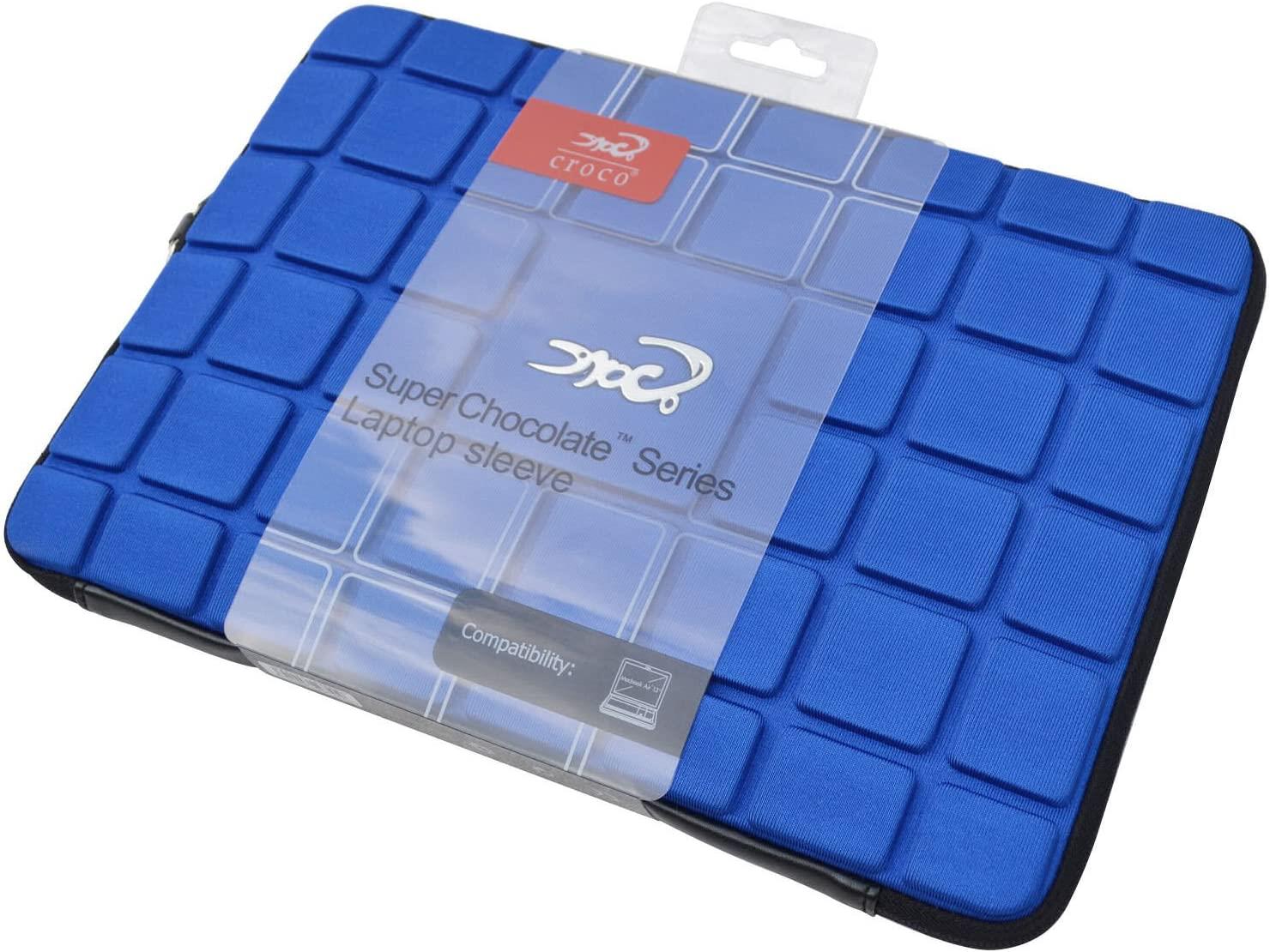 Croco 15" Inch Apple Macbook / Laptops Super Chocolate Carry Case Sleeve - Blue
