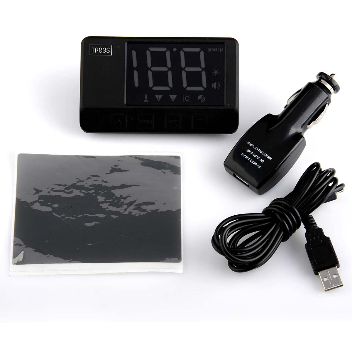 Trebs Digital GPS Speedometer, Car Head up Display, Universal Car HUD Head Up Display with KM/H and MPH, with Speed Reminder Setting