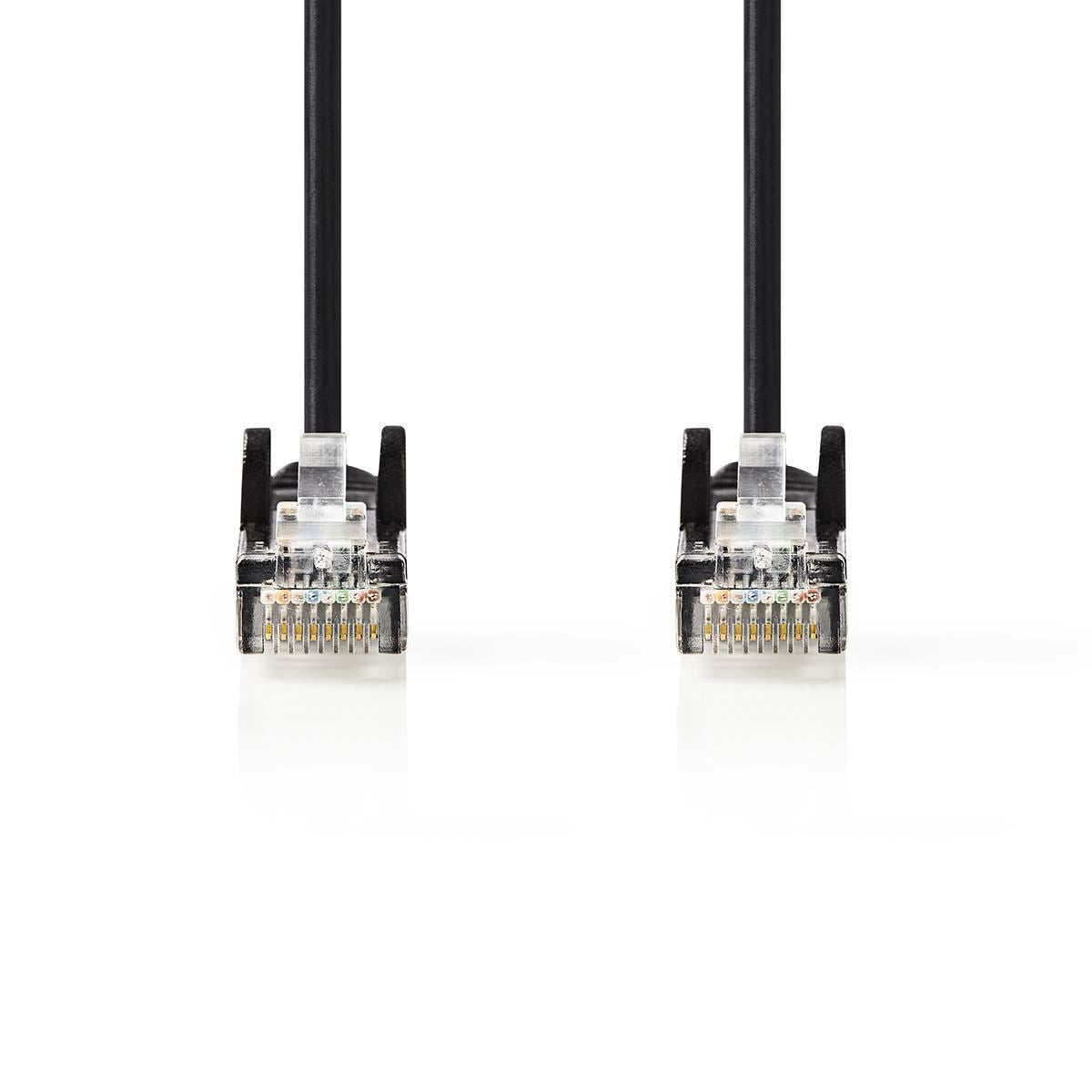 Nedis CAT5e Cable | U/UTP | RJ45 Male | RJ45 Male | 1.00 m | Round | PVC | Black