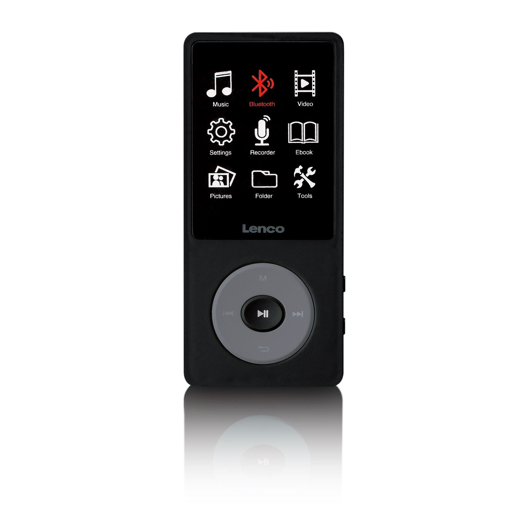 Lenco MP3/MP4 Player | Bluetooth® | 8GB | Micro SD Card Expansion | Black
