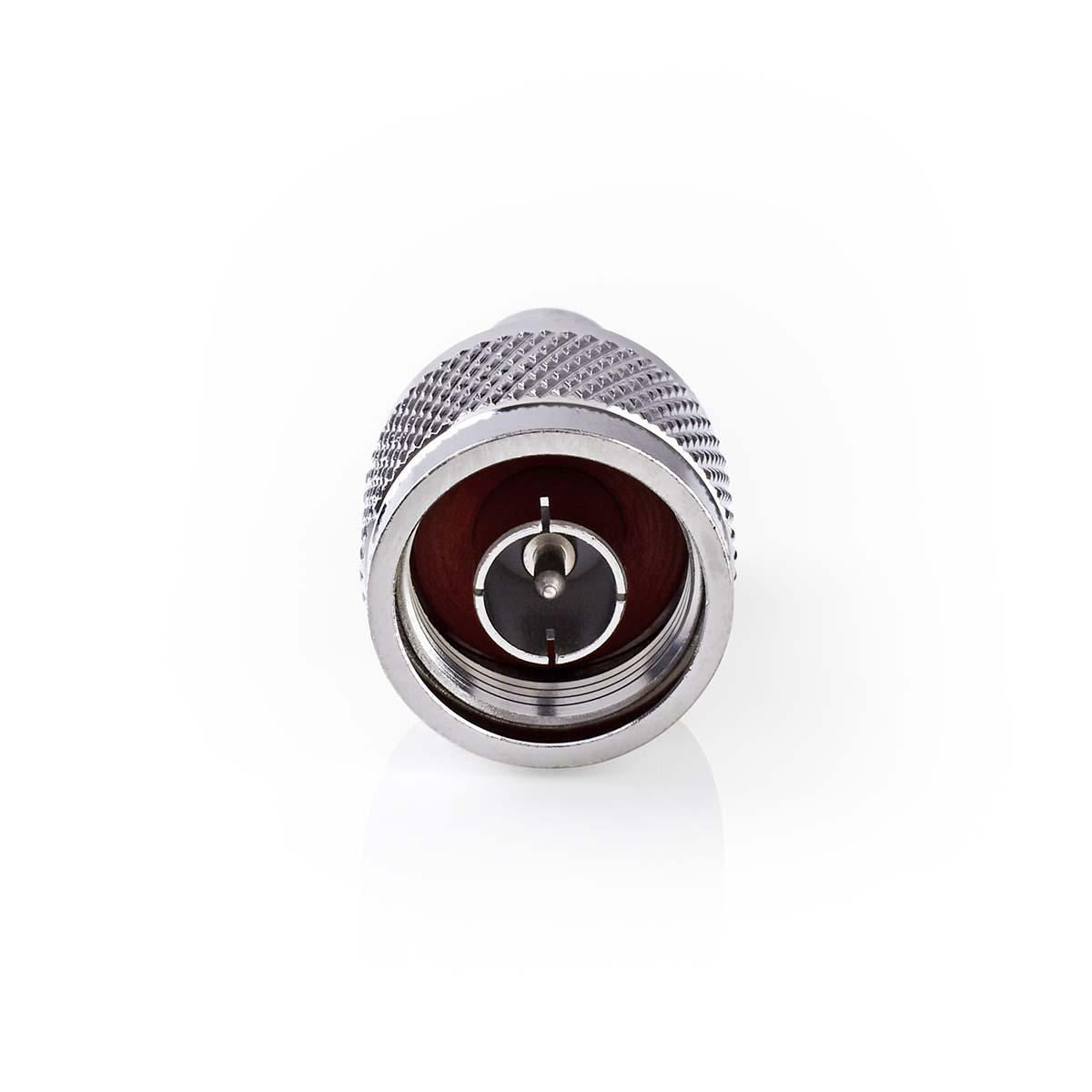 Nedis Satellite & Antenna Adapter | N Male | BNC Female | Nickel Plated | 50 Ohm | Straight | Metal | Silver | 10 pcs | Envelope
