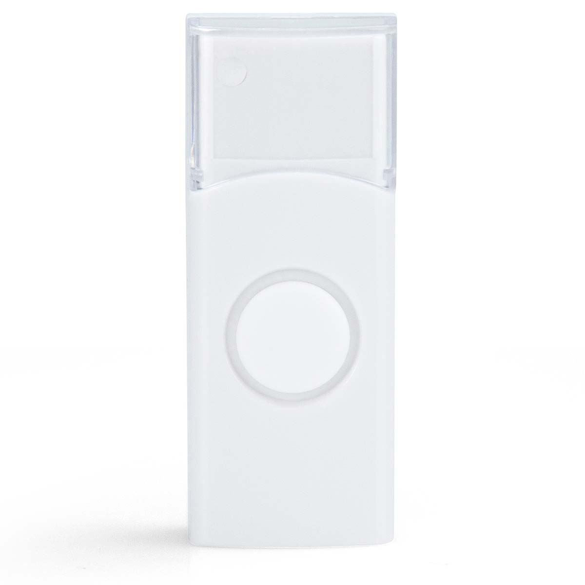 Alecto Wireless Doorbell, Splash-Proof IP44, 30m Long Wireless Range, 36 Chimes, Battery Powered, Volume Adjustable Door Bells Wireless Cordless (White)