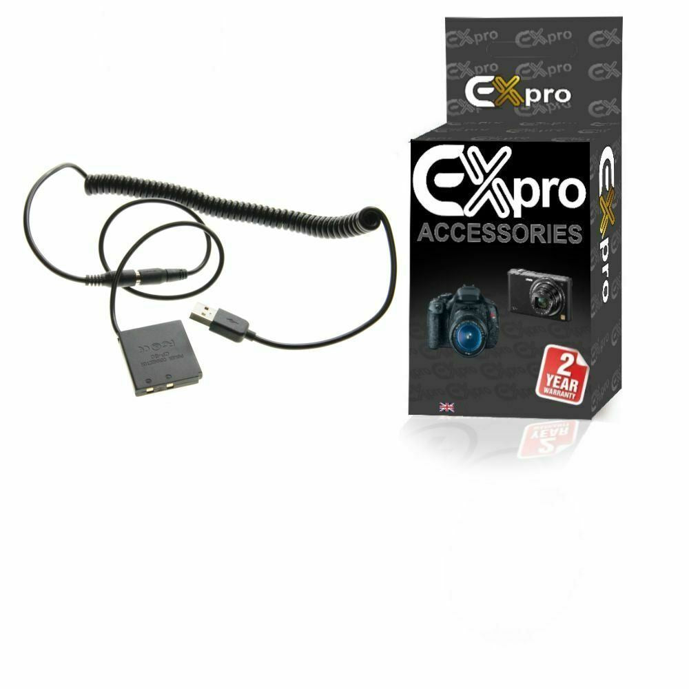 Ex-Pro Fuji CP-50 NP-50 Coupler Cable for Ex-Pro Rechargeable Battery Power System for Fuji Finepix Cameras