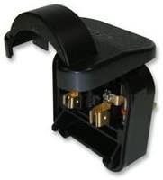 Euro Plug Converter 2 Pin Schuko SCP Plug to Fused 3 Pin UK Mains 3A Black