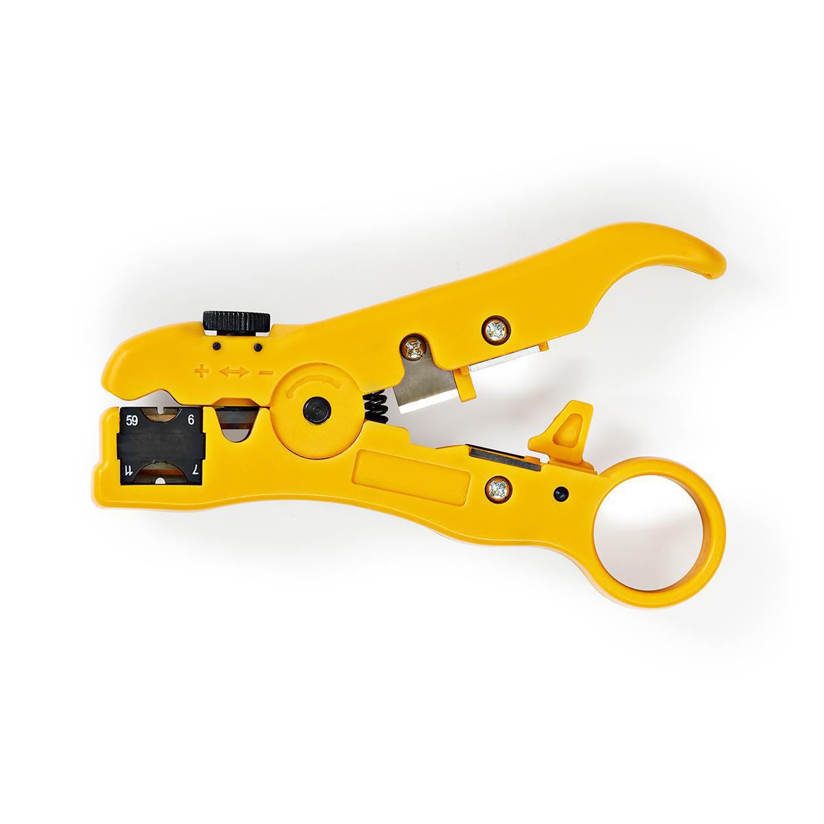 Nedis Cable Stripping Plier | Stripping Tool | ABS / Steel | Black / Yellow