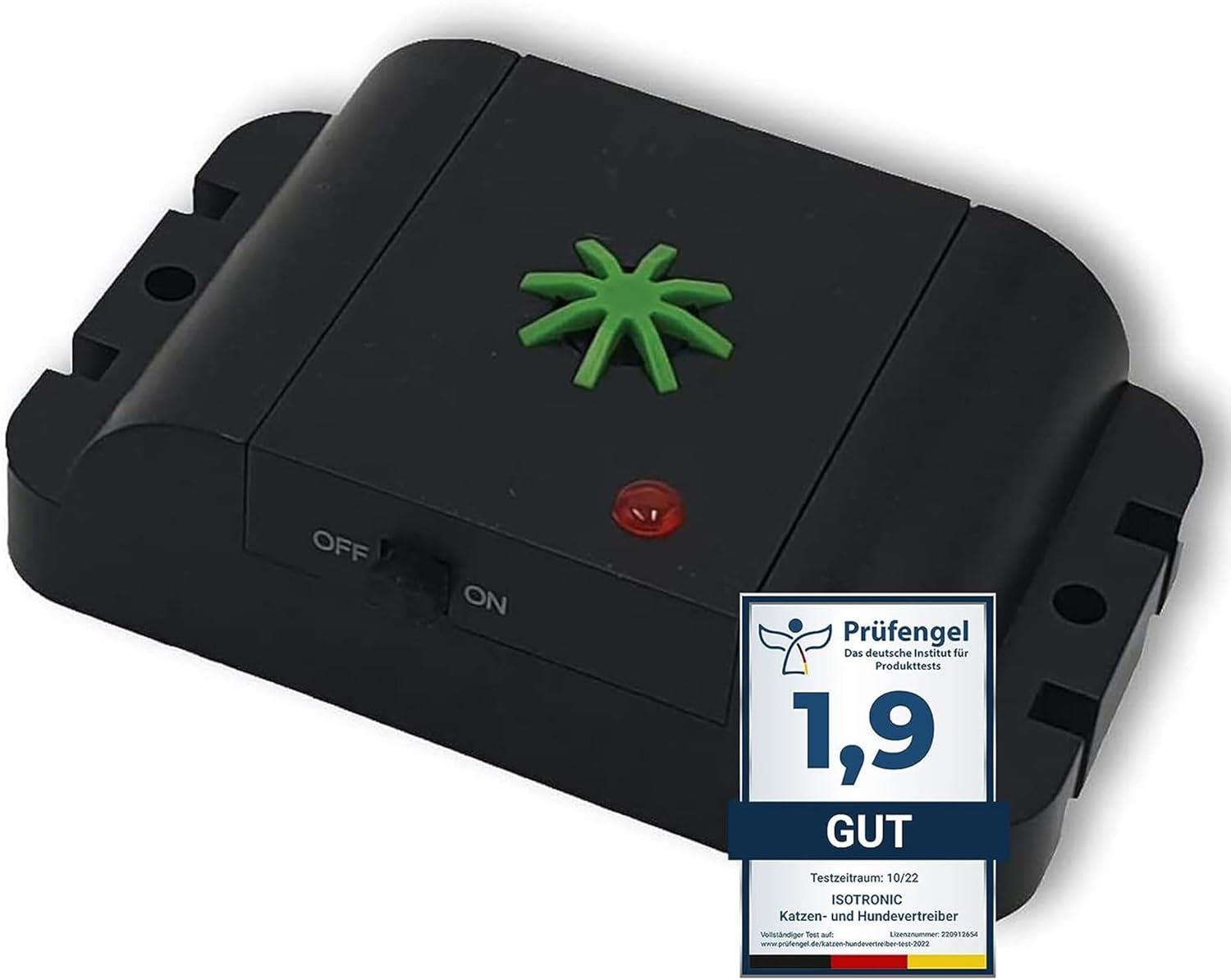 Isotronic Battery Powered Dog and Cat Repellent | 18 - 32 kHz | Outdoor