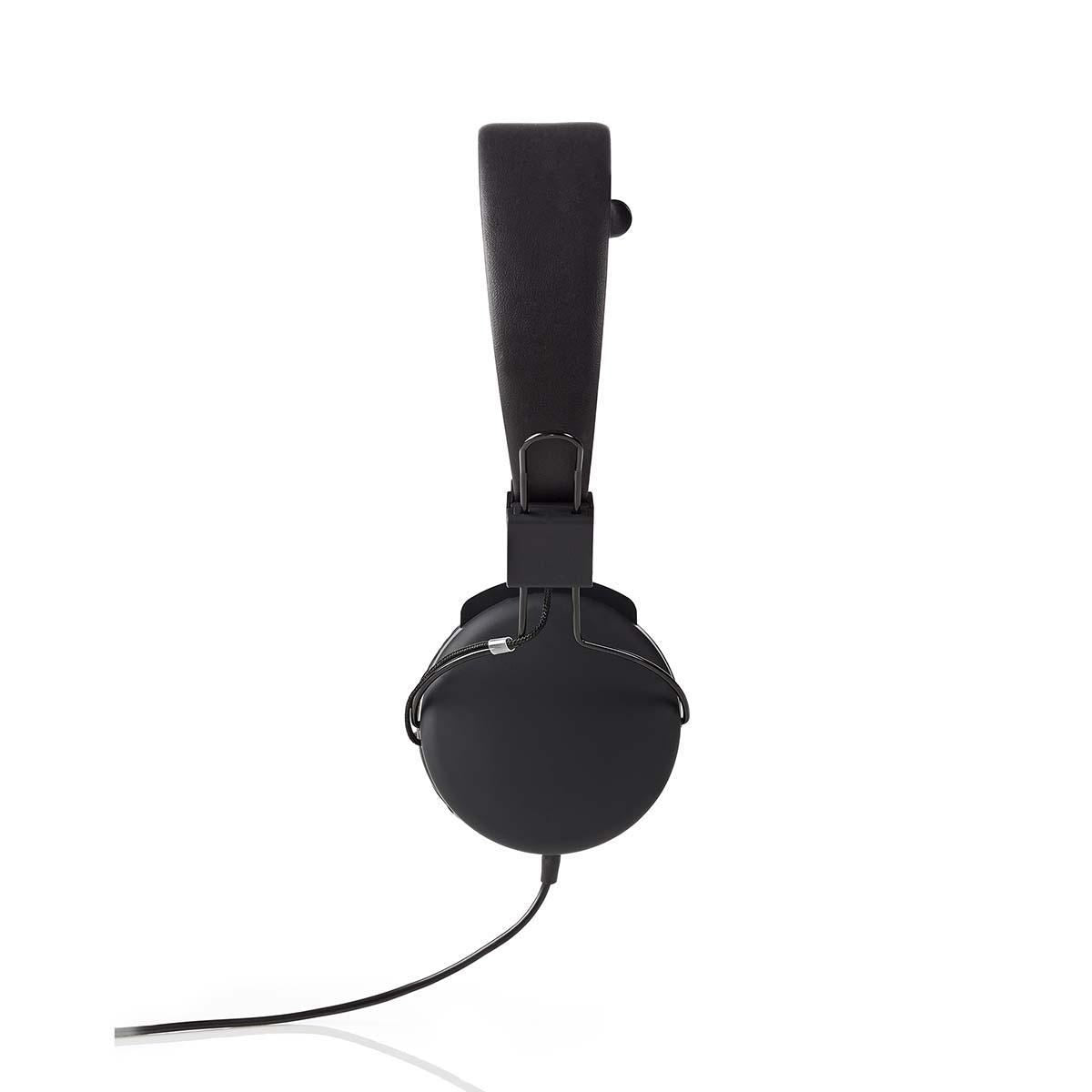 Nedis On-Ear 3.5mm Wired Headphones | Cable length: 1.20 m | Black