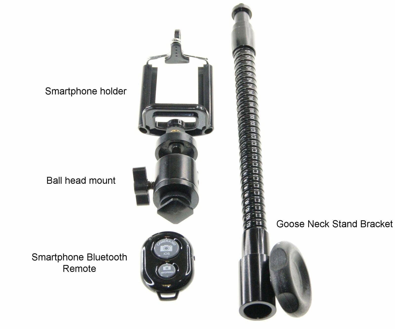 Ex-Pro Ring Light Photography 5500K 90+ CRI 36W (200w EQ) SMD LED 12" [Social Media Package]