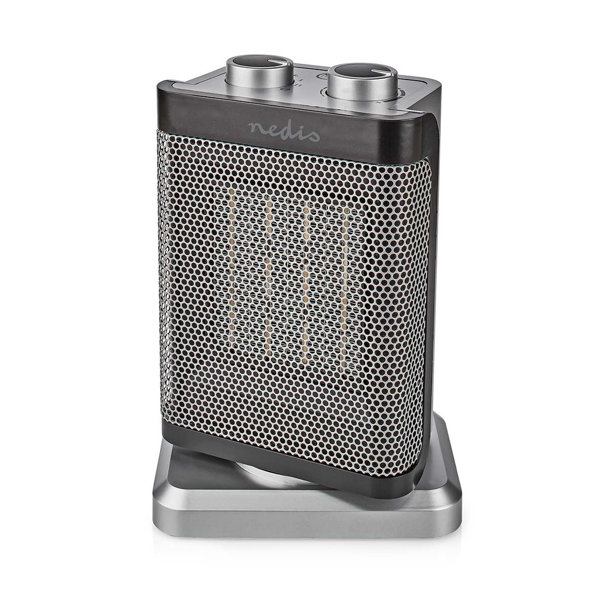 Nedis Ceramic PTC Fan Heater | 1000 / 1500 W | 2 Heat Modes | Adjustable thermostat | Rotates automatically | Overheating protection | Fall over protection