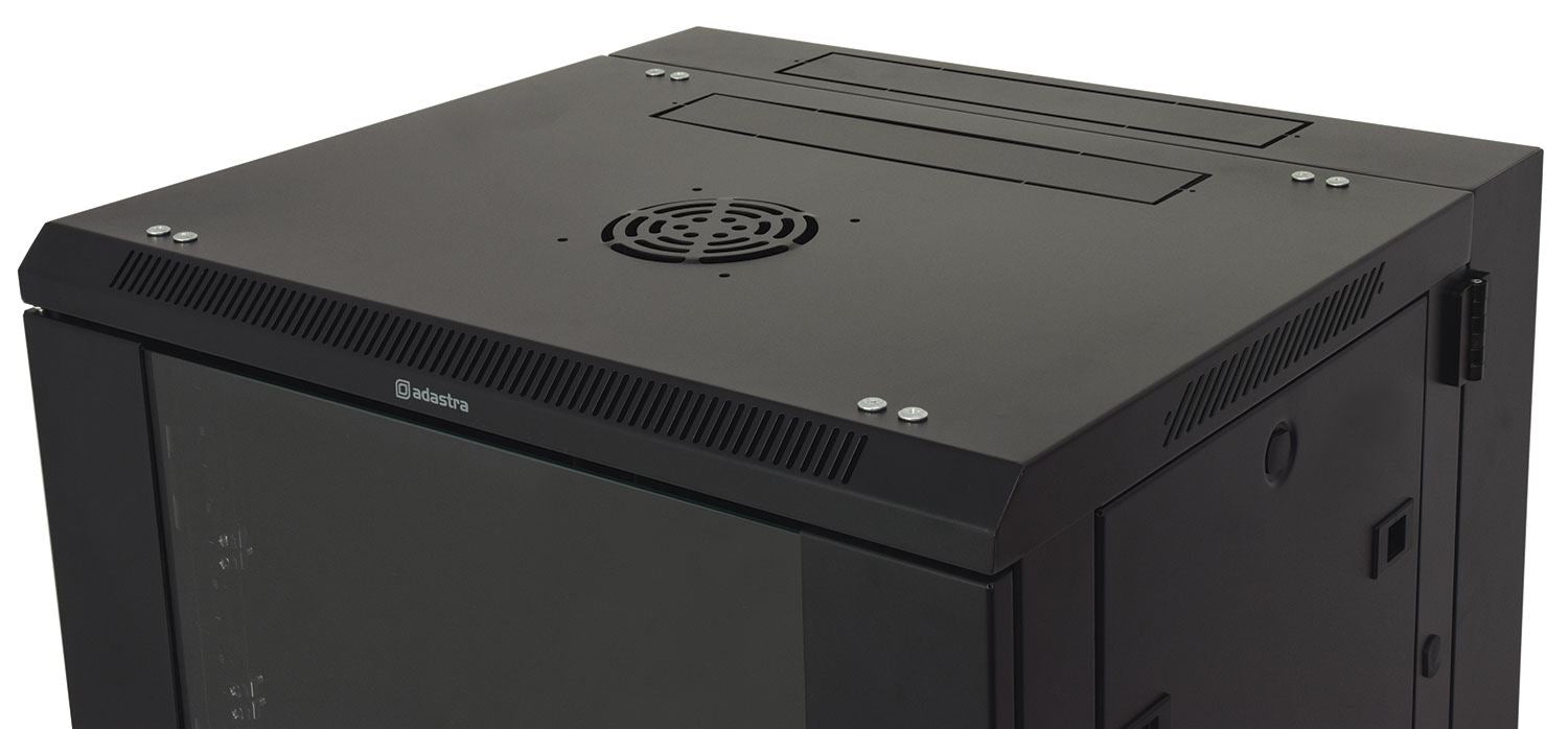 Adastra 19" Hinged Rack Cabinet with Glass Door 9U