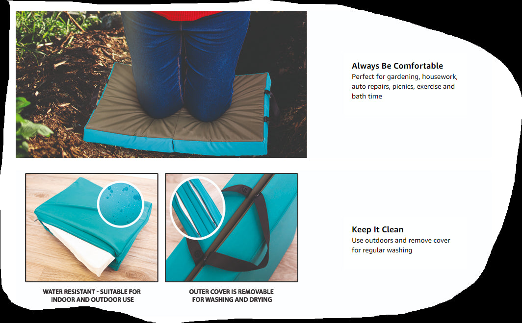 Gardening Kneeling Pad Memory Foam Kneeler Mat Gardeners Cushion Joint Comfort Weeding