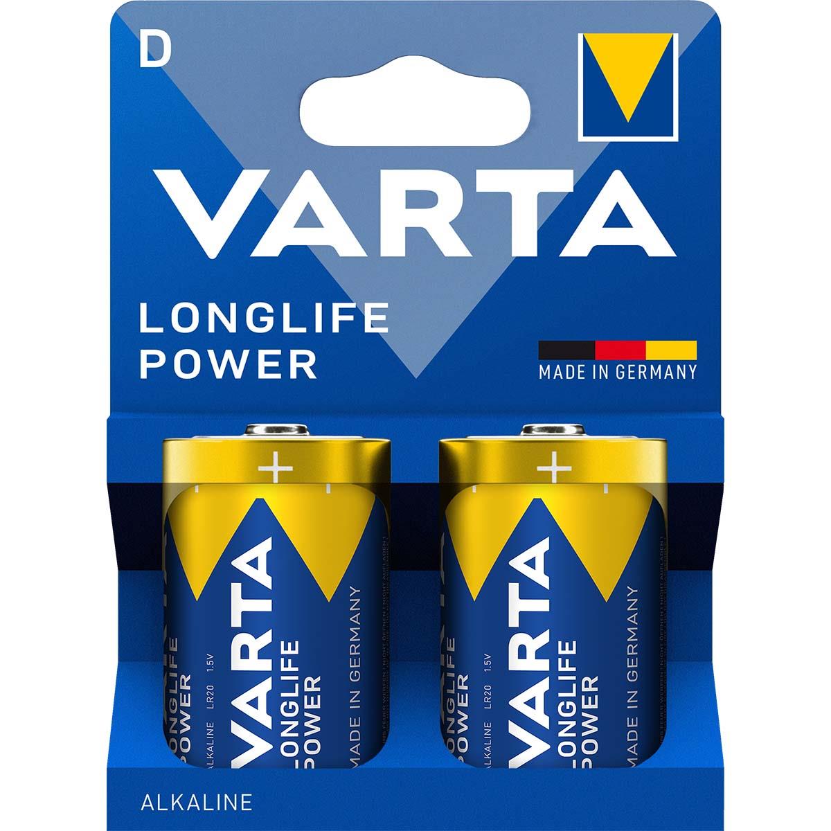 Varta Alkaline Battery D 1.5 V High Energy 2-Blister