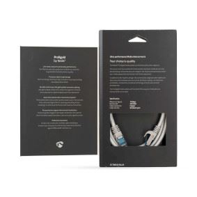 Nedis CAT6a Network Cable | S/FTP | RJ45 Male | RJ45 Male | 2.00 m | Snagless | Round | Braided / PVC | Silver | Cover Window Box
