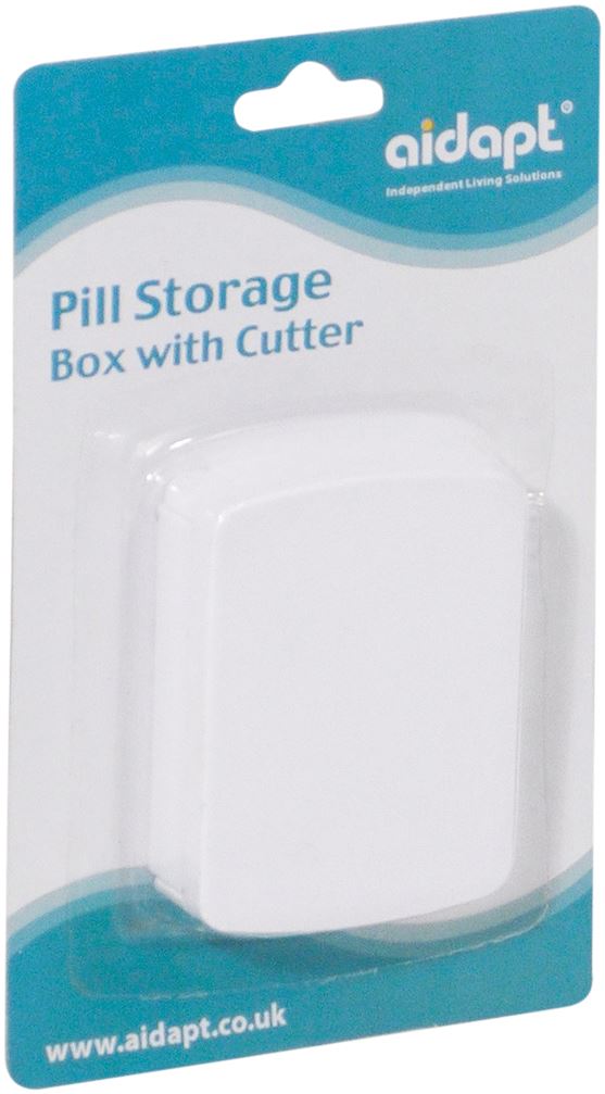 All in One Pill Storage Box and Tablet Splitter/Cutter Ideal for Travel and Home use Handy, Small Size Cut Tablets in half Aids those with Limited Dexterity or who can’t take large Tablets
