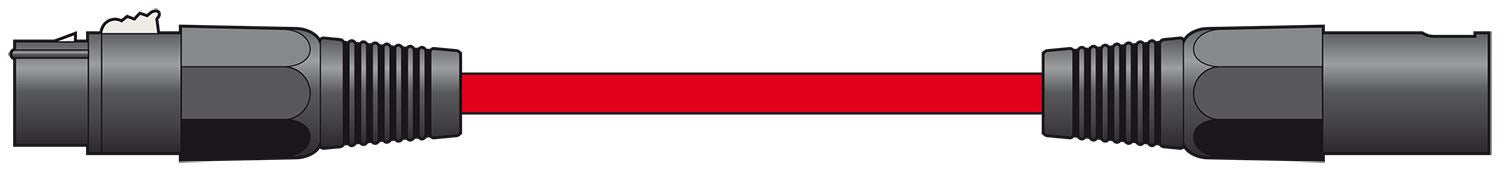 Citronic 12m Classic Microphone Leads XLR Female - XLR Male - Red