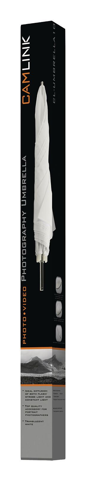 Camlink Photo Photographic Studio Umbrella 100 cm Translucent White