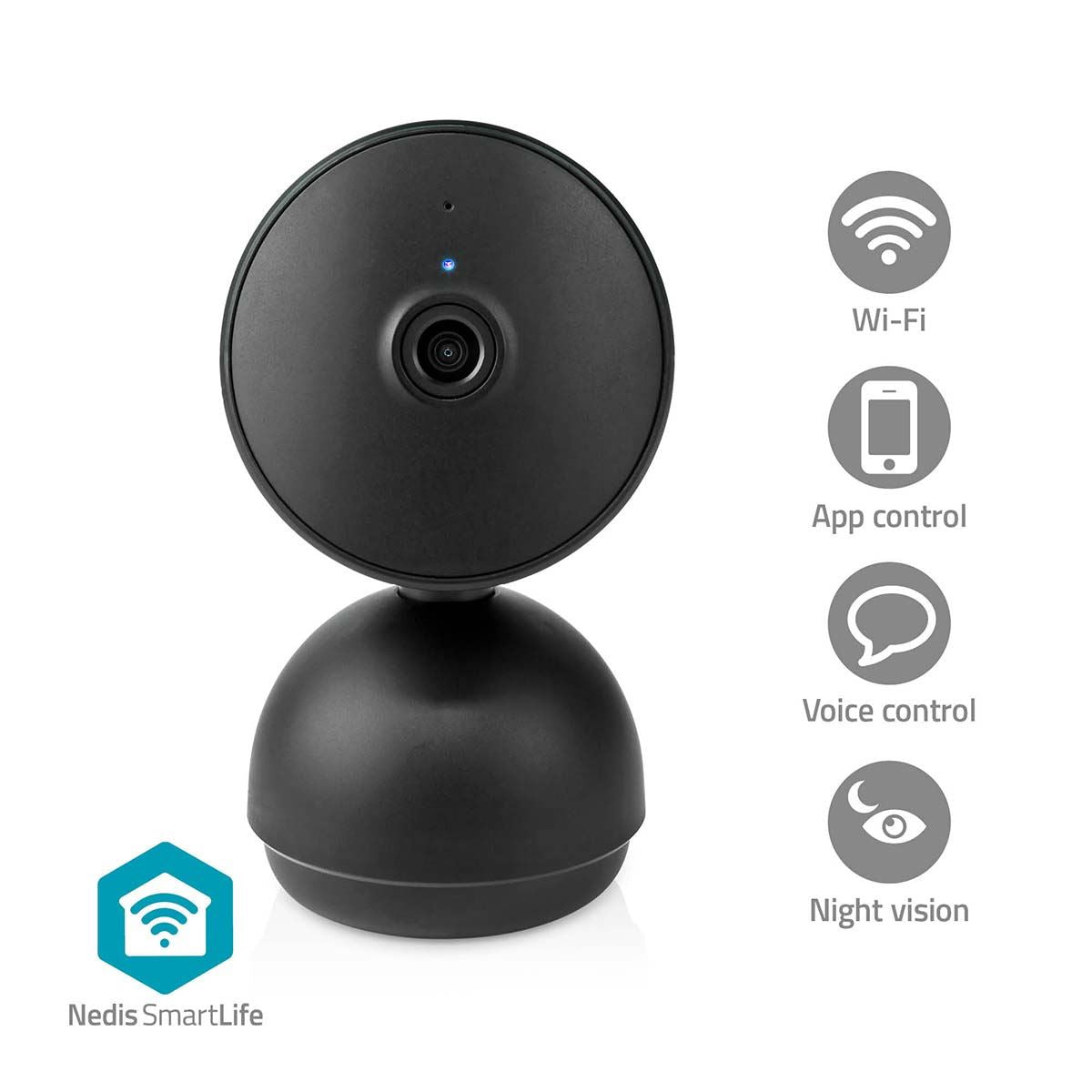 Nedis SmartLife Indoor Camera HD 1080P IP Wireless WIFI  CCTV HD Smart Home Security IR Cam