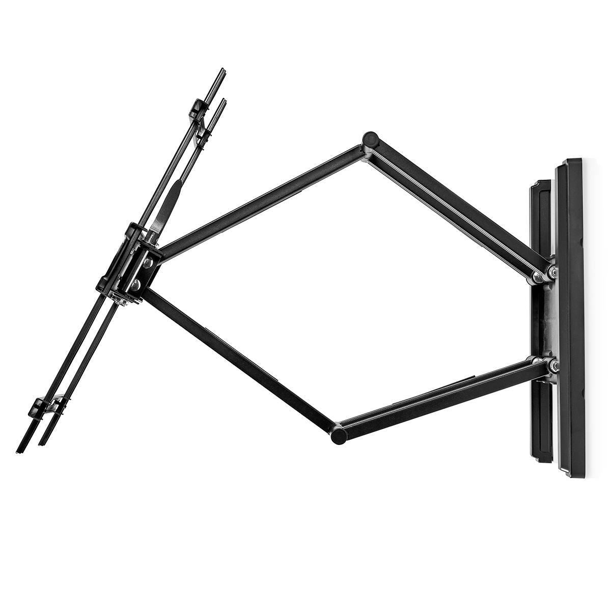Nedis Full Motion TV Wall Mount | 37 - 80 " | Maximum supported screen weight: 70 kg | Tiltable | Rotatable | Minimum wall distance: 70 mm | Maximum wall distance: 800 mm | 6 Pivot point(s) | Steel | Black