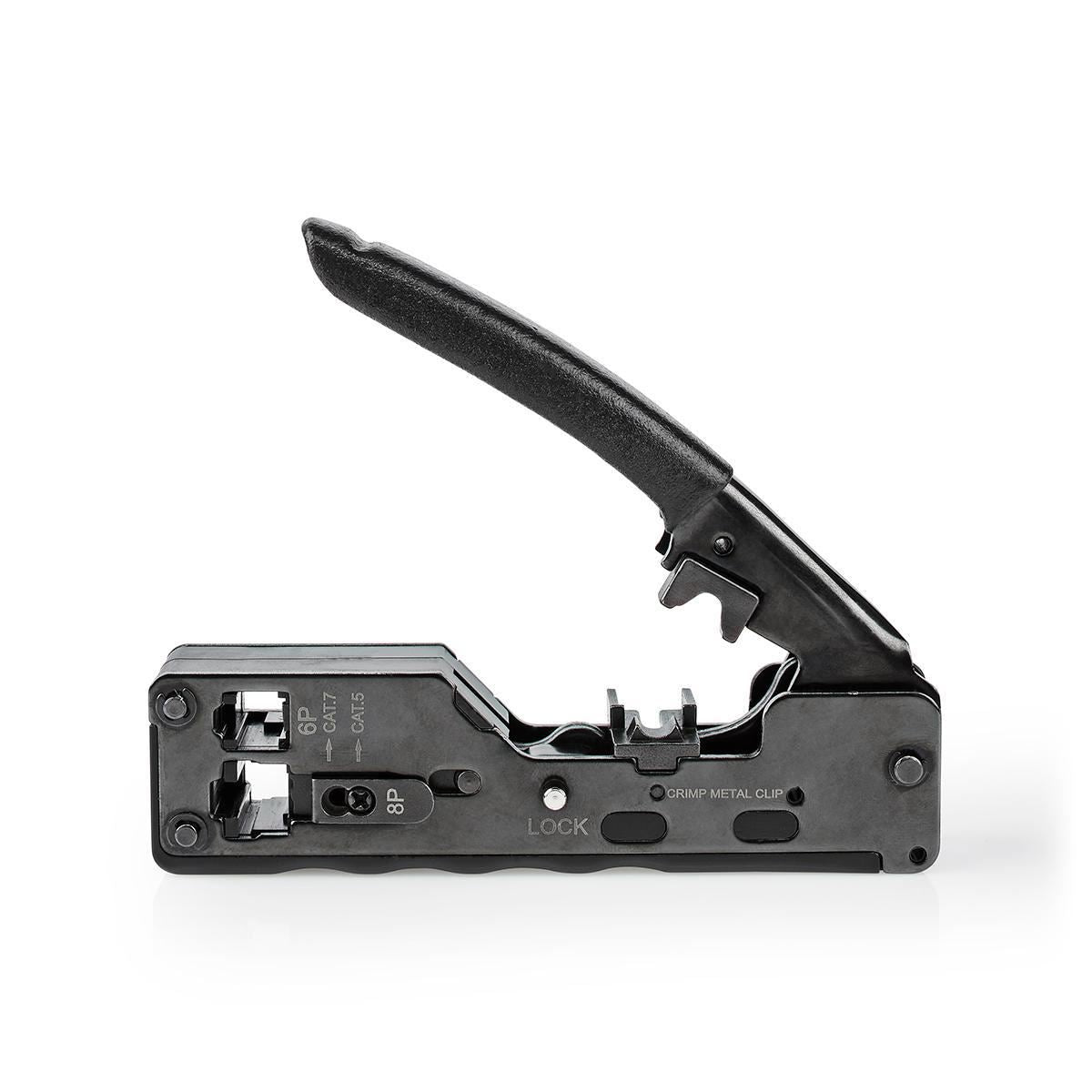 Nedis Crimp pliers | CAT5 / CAT5e / CAT6 / CAT6a / CAT7 / RJ12 / RJ45 | Cutting / Plier | ABS / Steel | Black