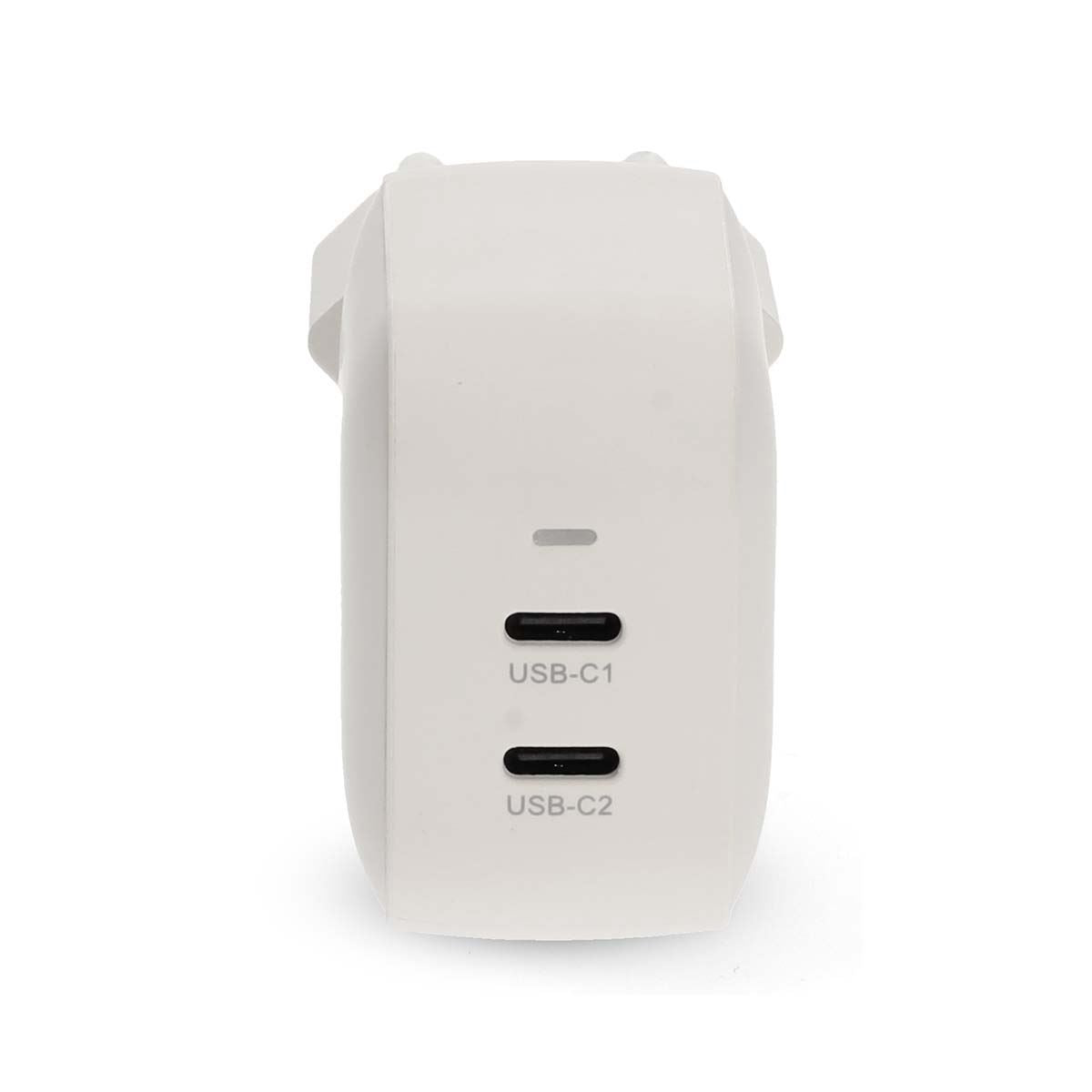 Nedis EU Euro Travel Wall Charger | 45 W | GaN | PD3.0 | Quick charge feature | 2.25 / 3.0 A | Number of outputs: 2 | 2x USB-C™ | Automatic Voltage Selection | White