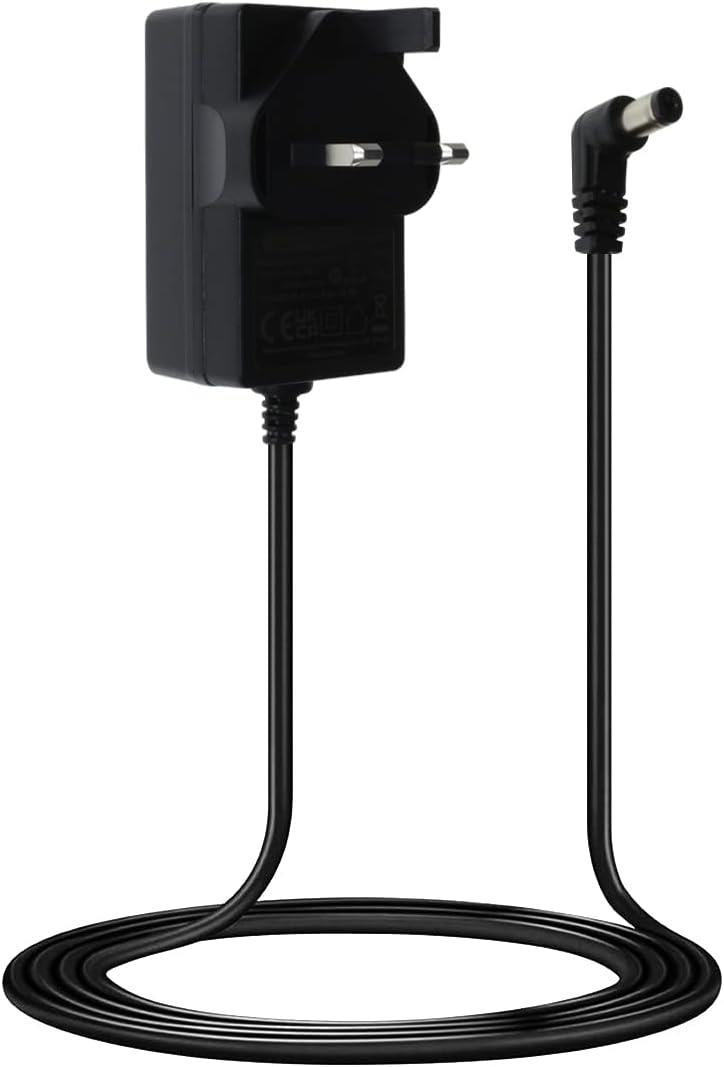 Paxanpax 3-Pin UK Mains Plug Vacuum Cleaner Battery Charger for Shark Duo Clean 28.8V, 800mA Series, Black