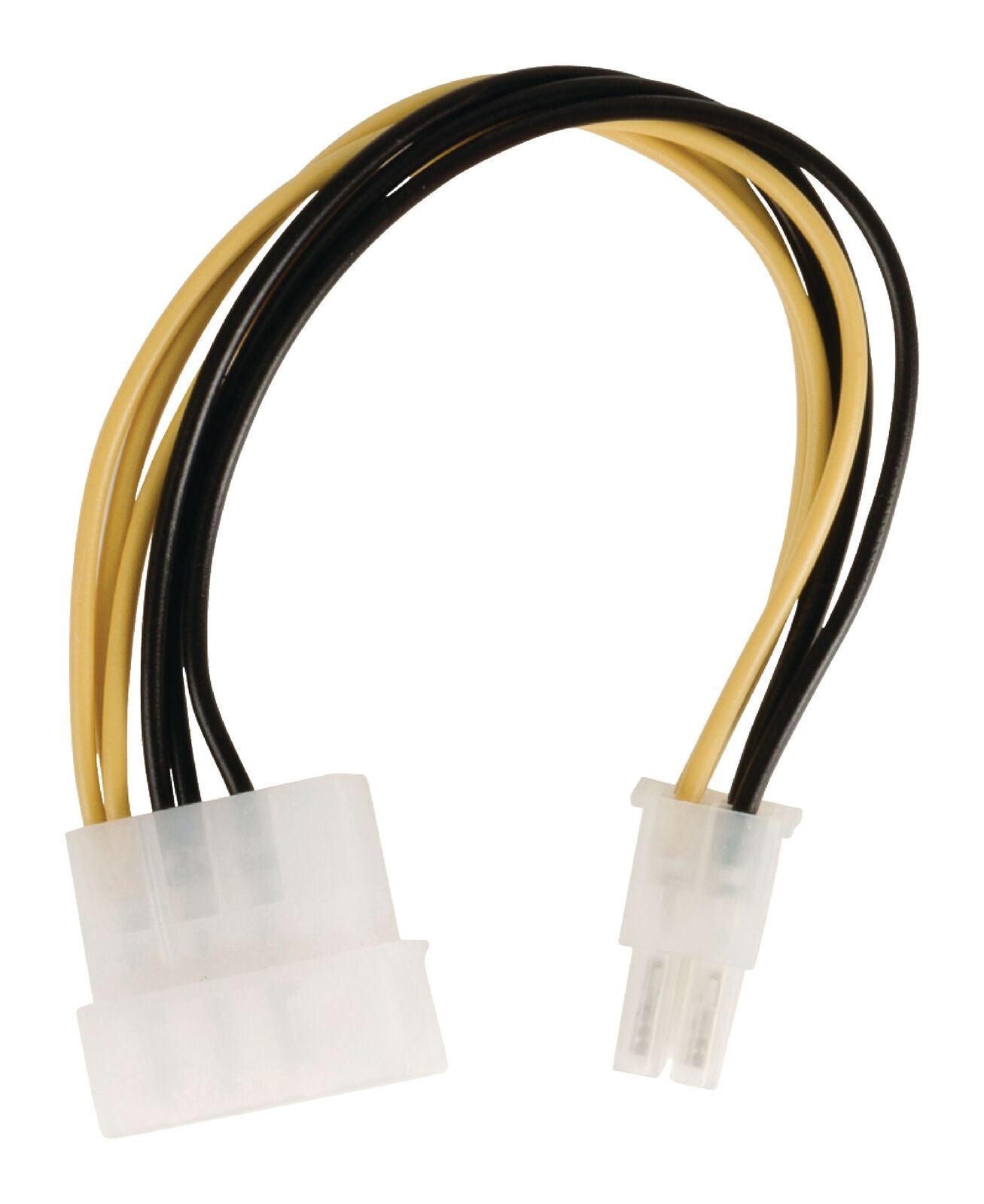 Nedis Internal Power cable | Molex Male | PCI Express Male | Gold Plated | 0.20 m | Round | PVC | Black / Yellow | Envelope