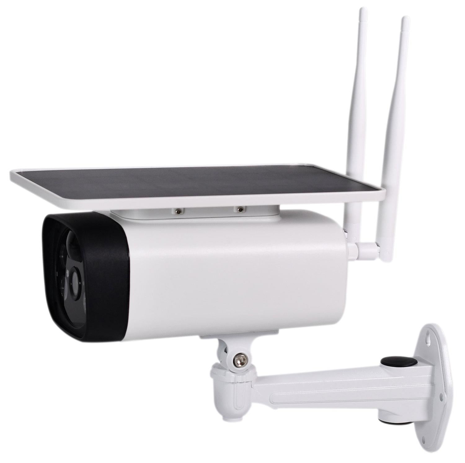 Mercury WiFi Solar Security Camera Outdoor | HD 2MP PIR Motion Detection, 2-Way Audio, LED Night Vision | TUYA App Control | Rechargeable Battery | Commercial CCTV for Remote Monitoring