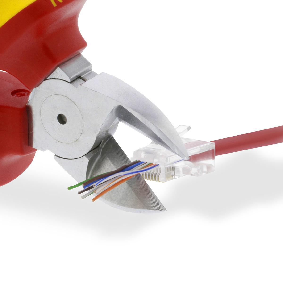 Nedis RJ45 Connector | RJ45 Pass Through | Solid UTP CAT5 | Straight | Gold Plated | 10 pcs | PVC | Transparent | Box