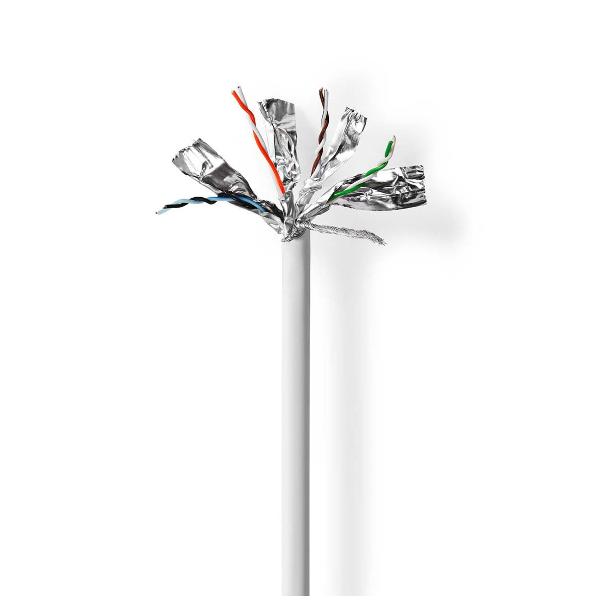 Nedis Network Cable Roll | CAT7 | Solid | S/FTP | Copper | 305.0 m | Indoor | Round | LSZH | Grey | Pull Box