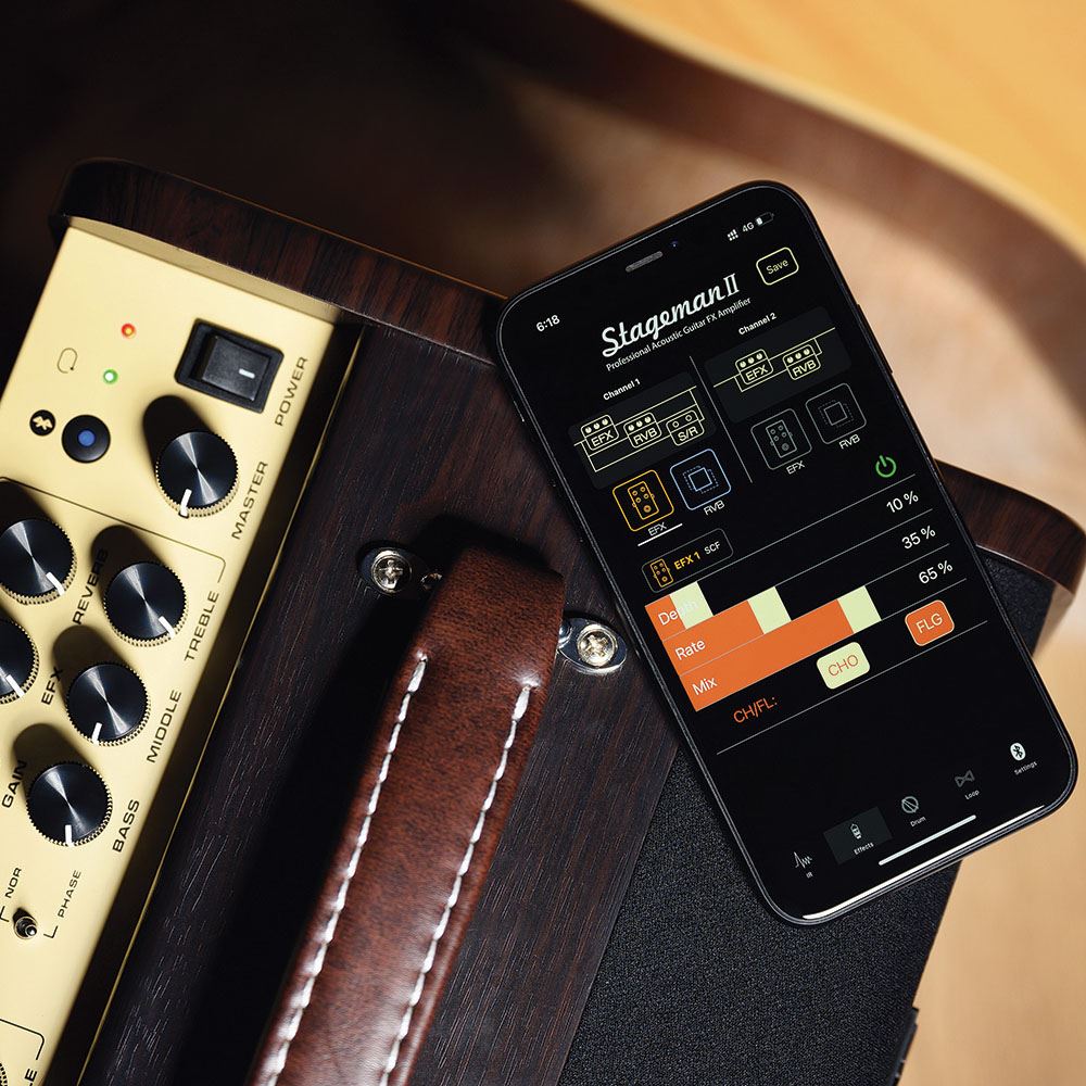 Nu-x AC-80 Stageman II Acoustic Guitar Amplifier with Bluetooth