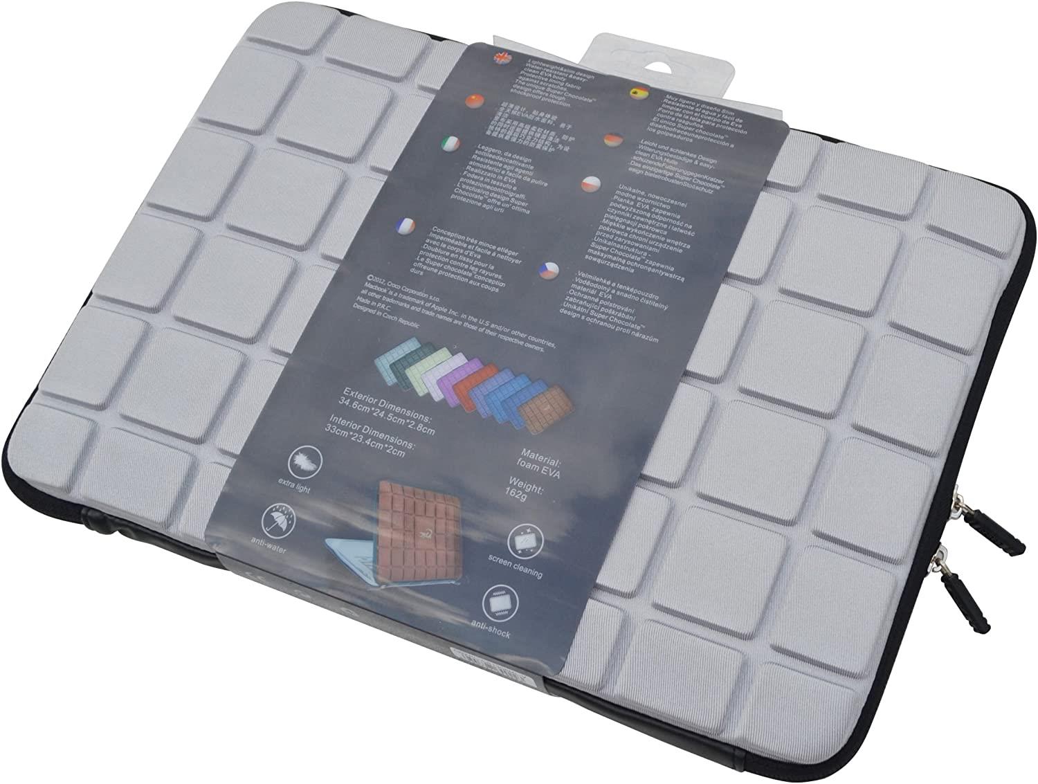 Croco 15" Inch Apple Macbook / Laptops Super Chocolate Carry Case Sleeve - Grey