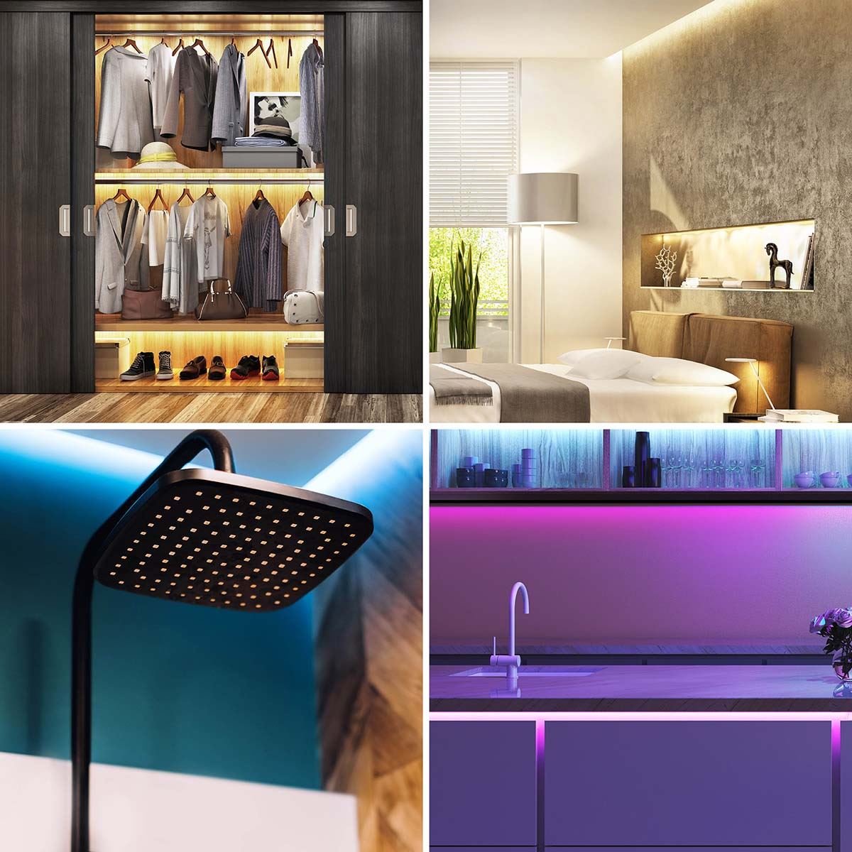 Nedis SmartLife LED Strip | Wi-Fi | Cool White / RGB / Warm White | SMD | 5.00 m | IP44 | 2700 - 6500 K | 960 lm | Android™ / IOS