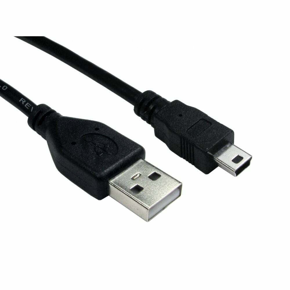 Ex-Pro USB Cable | USB 2.0 | USB-A Male | USB Mini-B 5 pin Male | 480 Mbps | Nickel Plated | 0.50 m | Round | PVC | Black