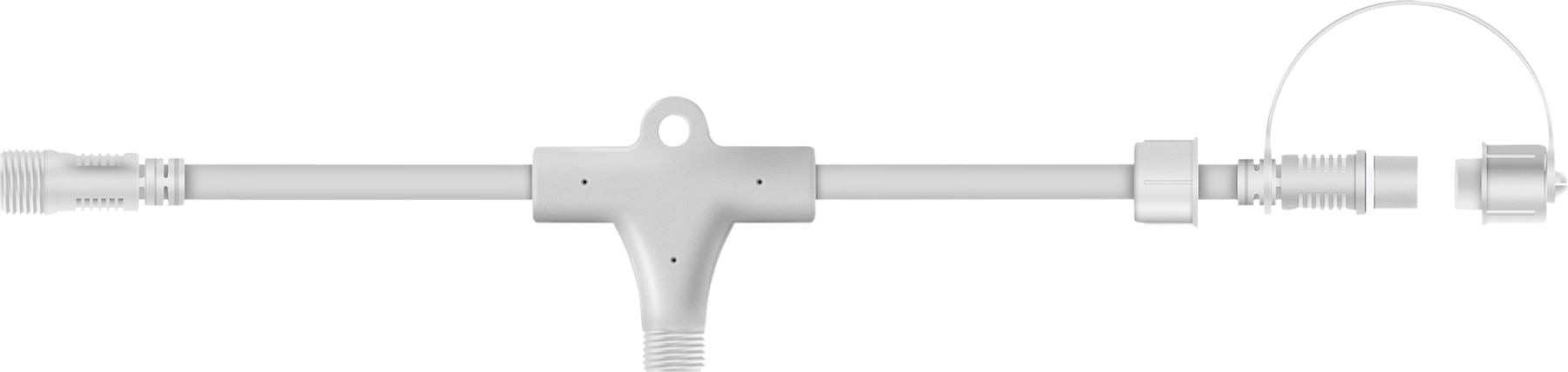 Easy-Connect T Splitter Rubber Connector IP65 - White
