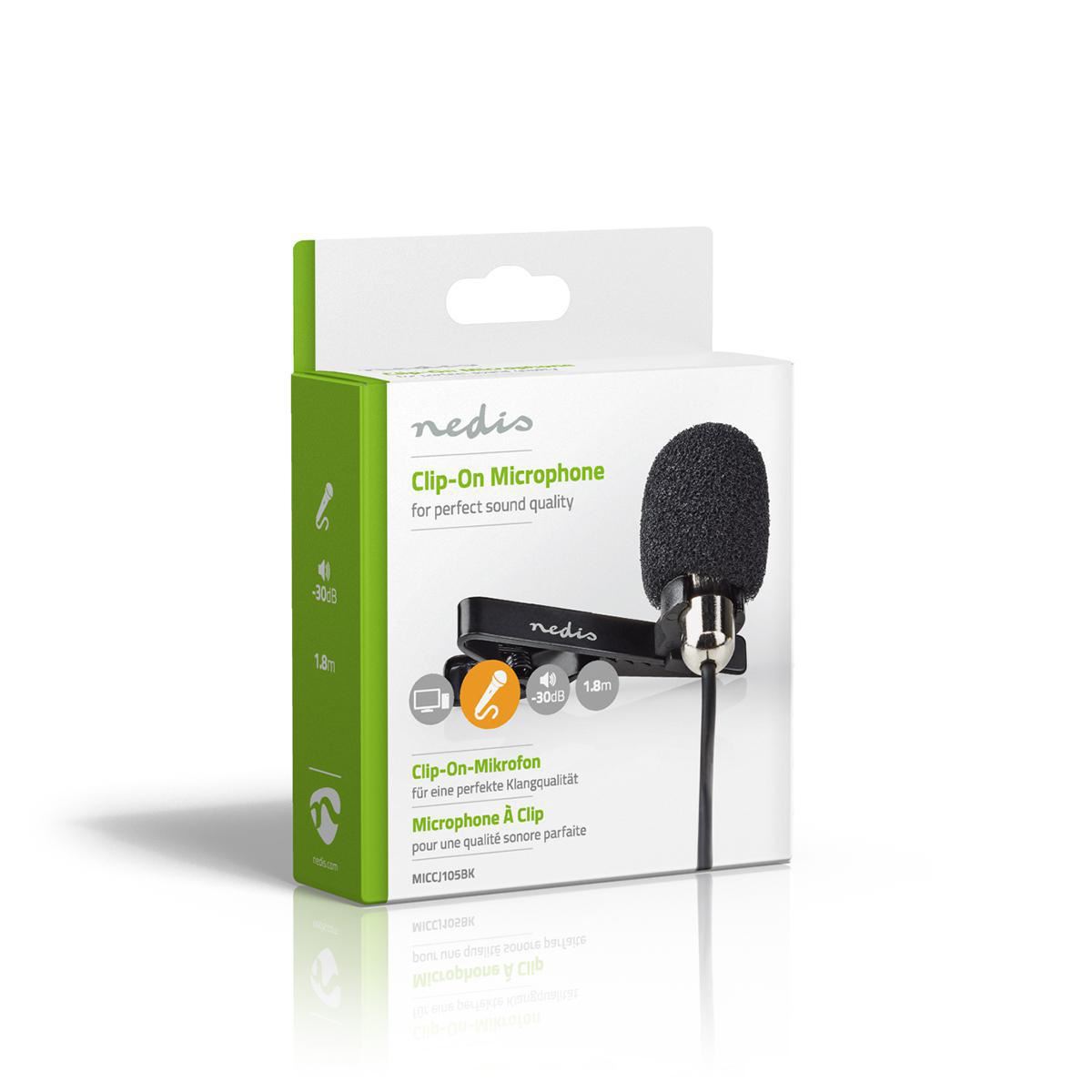 Nedis Microphone | Used for: Desktop / Notebook / Smartphone / Tablet | Wired | 1x 3.5 mm