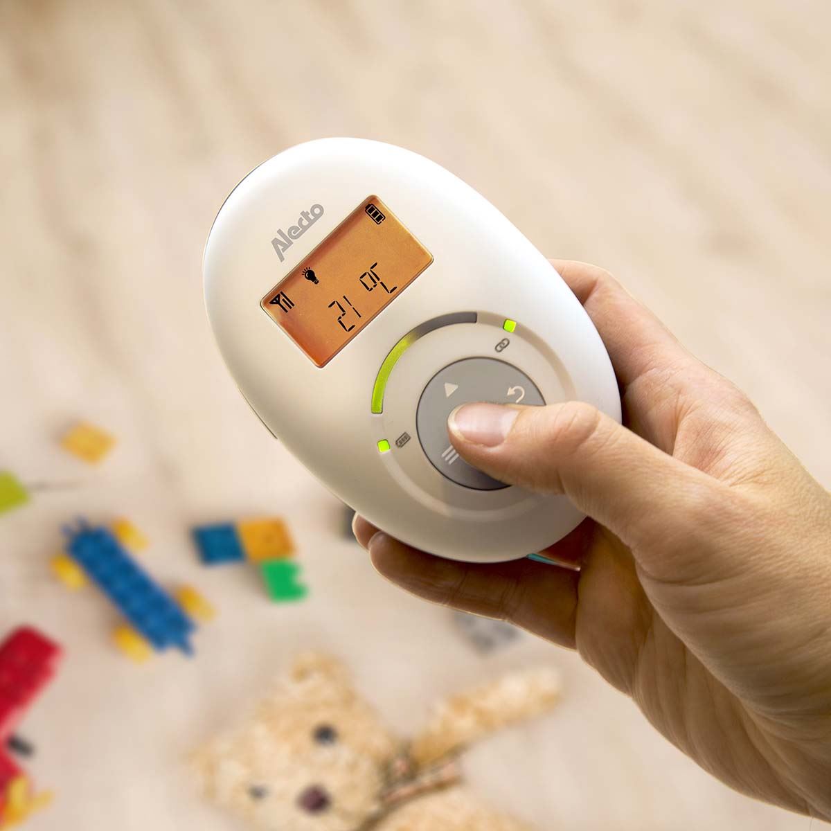 Alecto DBX120 Full Eco Audio DECT Baby Monitor White / Blue